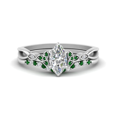 celtic-knot-split-marquise-cut-emerald-engagement-ring-in-white-gold-FD9609MQGEMGR-NL-WG