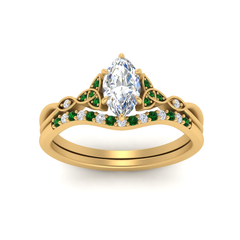 celtic-knot-split-marquise-cut-emerald-engagement-ring-in-yellow-gold-FD9609MQGEMGR-NL-YG