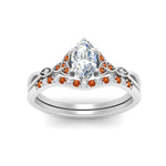 Load image into Gallery viewer, celtic-knot-split-marquise-cut-orange-sapphire-engagement-ring-in-white-gold-FD9609MQGSAOR-NL-WG
