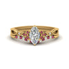 Load image into Gallery viewer, celtic-knot-split-marquise-cut-pink-sapphire-engagement-ring-in-yellow-gold-FD9609MQGSADRPI-NL-YG