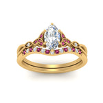 Load image into Gallery viewer, celtic-knot-split-marquise-cut-pink-sapphire-engagement-ring-in-yellow-gold-FD9609MQGSADRPI-NL-YG