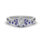 Load image into Gallery viewer, celtic-knot-split-marquise-cut-sapphire-engagement-ring-in-white-gold-FD9609MQGSABL-NL-WG
