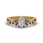 Load image into Gallery viewer, celtic-knot-split-marquise-cut-sapphire-engagement-ring-in-yellow-gold-FD9609MQGSABL-NL-YG
