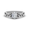 Load image into Gallery viewer, celtic-knot-split-oval-shaped-black-diamond-engagement-ring-in-white-gold-FD9609OVGBLACK-NL-WG