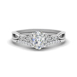 Load image into Gallery viewer, celtic-knot-split-oval-shaped-diamond-engagement-ring-in-white-gold-FD9609OV-NL-WG
