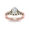 Load image into Gallery viewer, celtic-knot-split-oval-shaped-emerald-engagement-ring-in-rose-gold-FD9609OVGEMGR-NL-RG