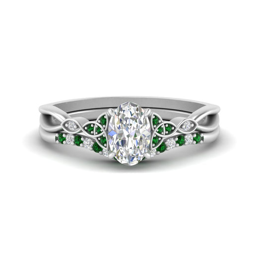 celtic-knot-split-oval-shaped-emerald-engagement-ring-in-white-gold-FD9609OVGEMGR-NL-WG