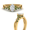 Load image into Gallery viewer, celtic-knot-split-oval-shaped-emerald-engagement-ring-in-yellow-gold-FD9609OVGEMGR-NL-YG