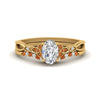 Load image into Gallery viewer, celtic-knot-split-oval-shaped-orange-sapphire-engagement-ring-in-yellow-gold-FD9609OVGSAOR-NL-YG