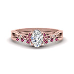 Load image into Gallery viewer, celtic-knot-split-oval-shaped-pink-sapphire-engagement-ring-in-rose-gold-FD9609OVGSADRPI-NL-RG
