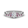 Load image into Gallery viewer, celtic-knot-split-oval-shaped-pink-sapphire-engagement-ring-in-white-gold-FD9609OVGSADRPI-NL-WG