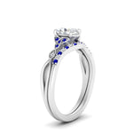 Load image into Gallery viewer, celtic-knot-split-oval-shaped-sapphire-engagement-ring-in-white-gold-FD9609OVGSABL-NL-WG

