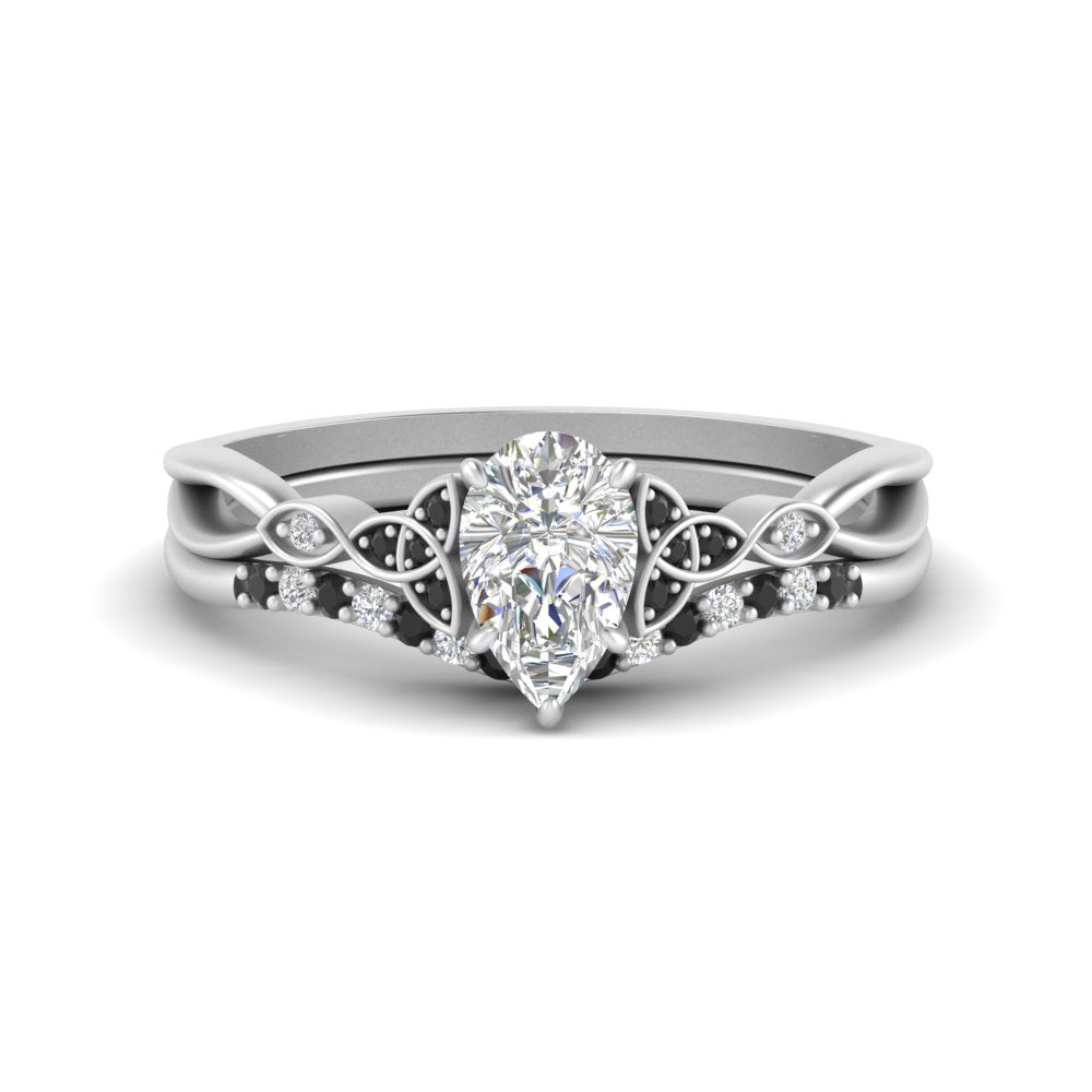 celtic-knot-split-pear-shaped-black-diamond-engagement-ring-in-white-gold-FD9609PEGBLACK-NL-WG