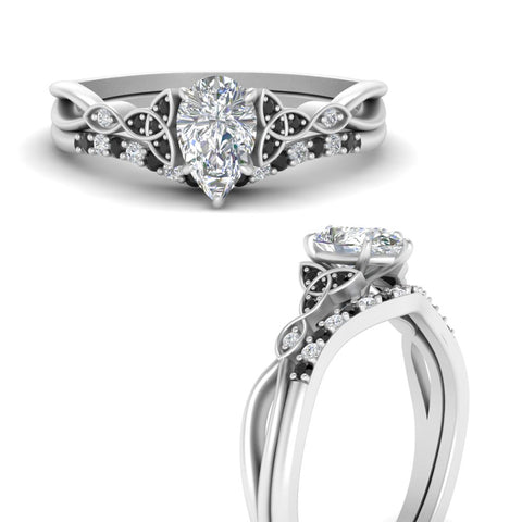 celtic-knot-split-pear-shaped-black-diamond-engagement-ring-in-white-gold-FD9609PEGBLACK-NL-WG