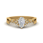 Load image into Gallery viewer, celtic-knot-split-pear-shaped-diamond-engagement-ring-in-yellow-gold-FD9609PE-NL-YG
