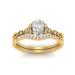 Load image into Gallery viewer, celtic-knot-split-pear-shaped-diamond-engagement-ring-in-yellow-gold-FD9609PE-NL-YG
