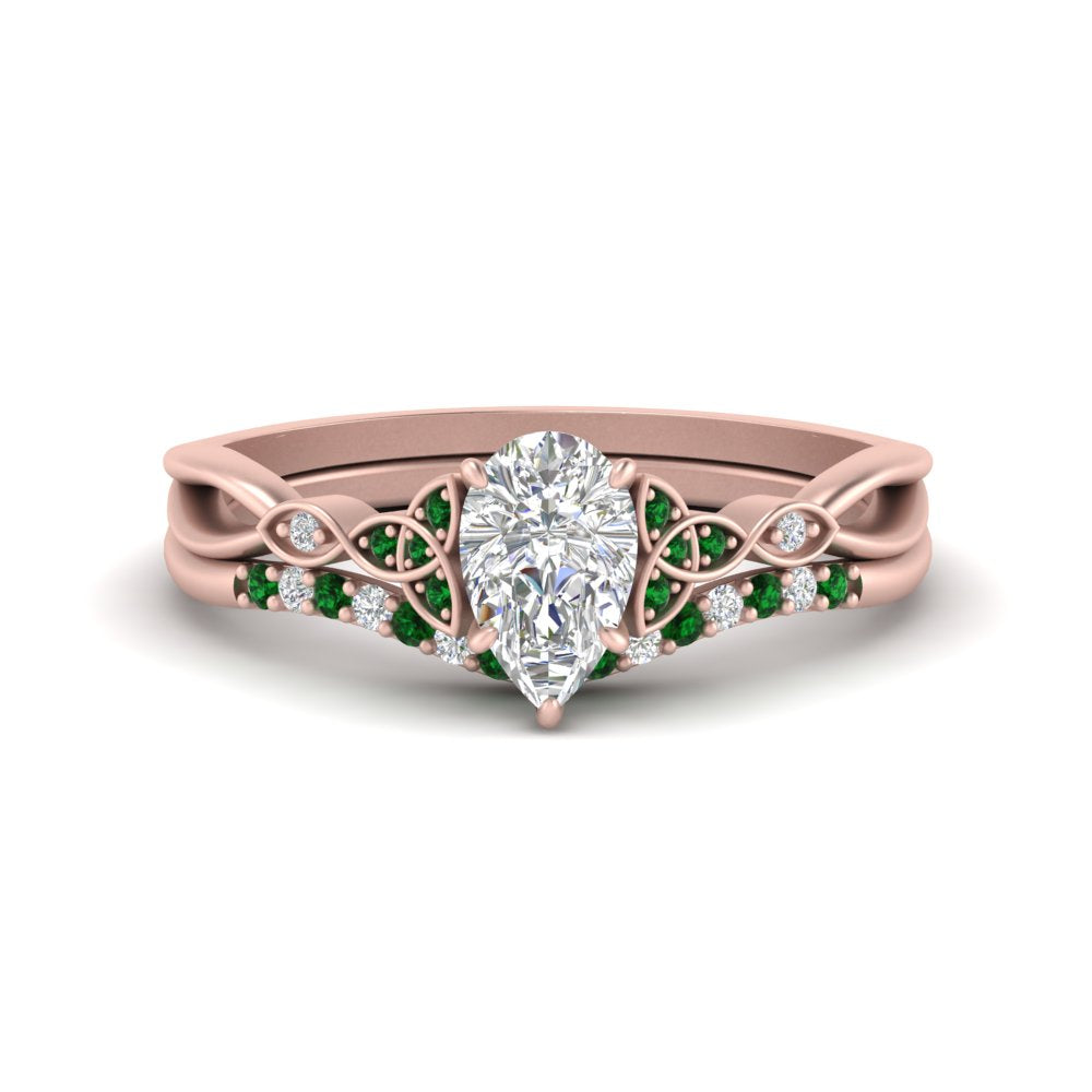 celtic-knot-split-pear-shaped-emerald-engagement-ring-in-rose-gold-FD9609PEGEMGR-NL-RG