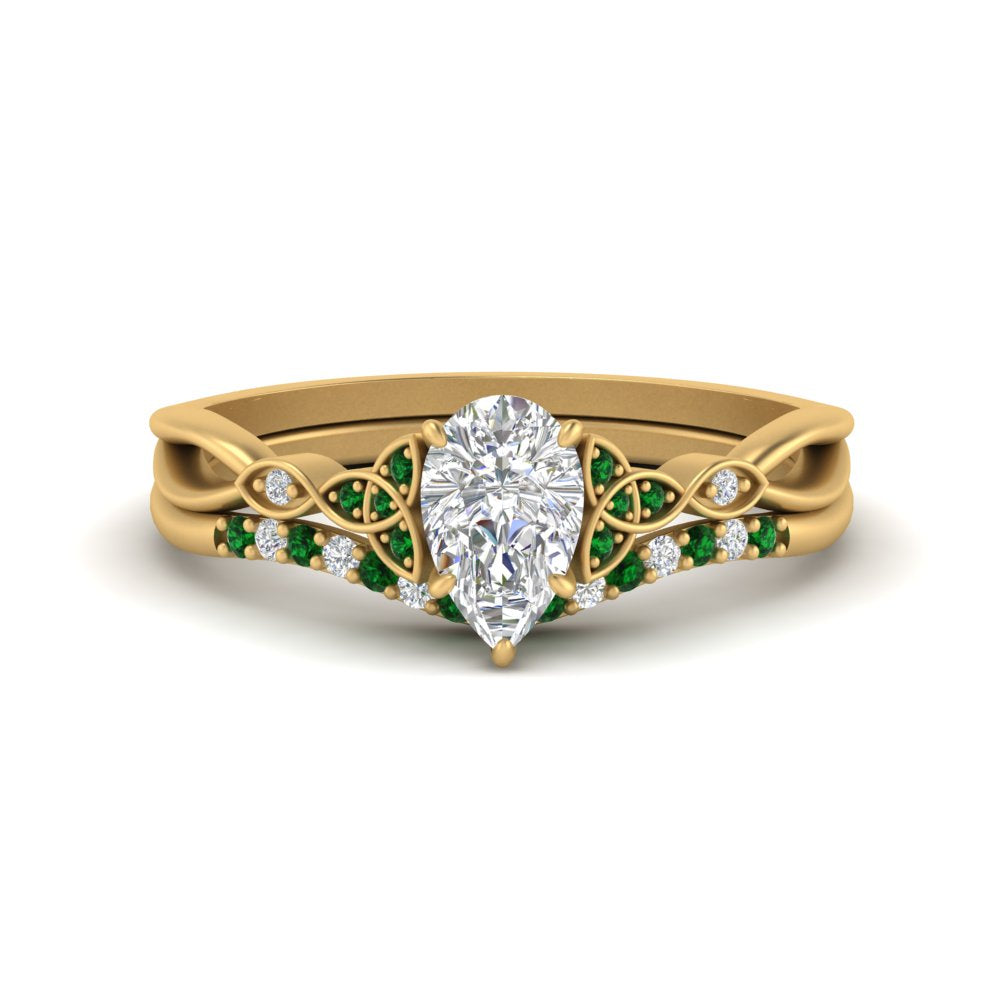 celtic-knot-split-pear-shaped-emerald-engagement-ring-in-yellow-gold-FD9609PEGEMGR-NL-YG
