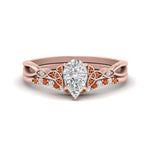 Load image into Gallery viewer, celtic-knot-split-pear-shaped-orange-sapphire-engagement-ring-in-rose-gold-FD9609PEGSAOR-NL-RG
