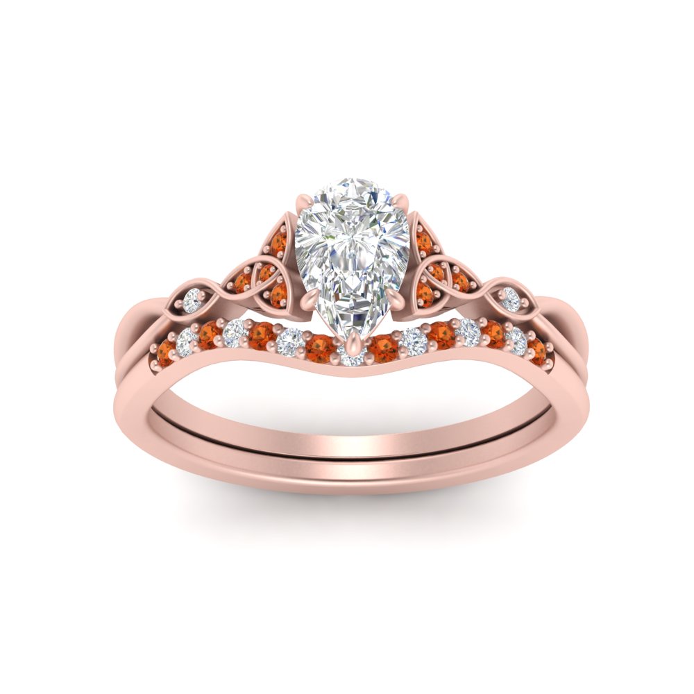 celtic-knot-split-pear-shaped-orange-sapphire-engagement-ring-in-rose-gold-FD9609PEGSAOR-NL-RG