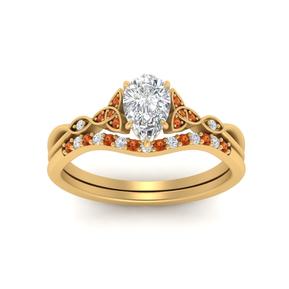 celtic-knot-split-pear-shaped-orange-sapphire-engagement-ring-in-yellow-gold-FD9609PEGSAOR-NL-YG