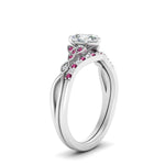 Load image into Gallery viewer, celtic-knot-split-pear-shaped-pink-sapphire-engagement-ring-in-white-gold-FD9609PEGSADRPI-NL-WG
