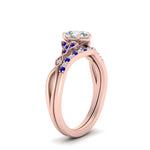 Load image into Gallery viewer, celtic-knot-split-pear-shaped-sapphire-engagement-ring-in-rose-gold-FD9609PEGSABL-NL-RG
