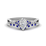 Load image into Gallery viewer, celtic-knot-split-pear-shaped-sapphire-engagement-ring-in-white-gold-FD9609PEGSABL-NL-WG
