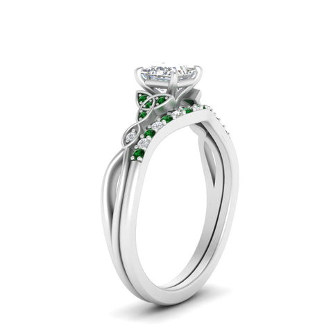 celtic-knot-split-princess-cut-emerald-engagement-ring-in-white-gold-FD9609PRGEMGR-NL-WG