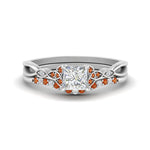 Load image into Gallery viewer, celtic-knot-split-princess-cut-orange-sapphire-engagement-ring-in-white-gold-FD9609PRGSAOR-NL-WG

