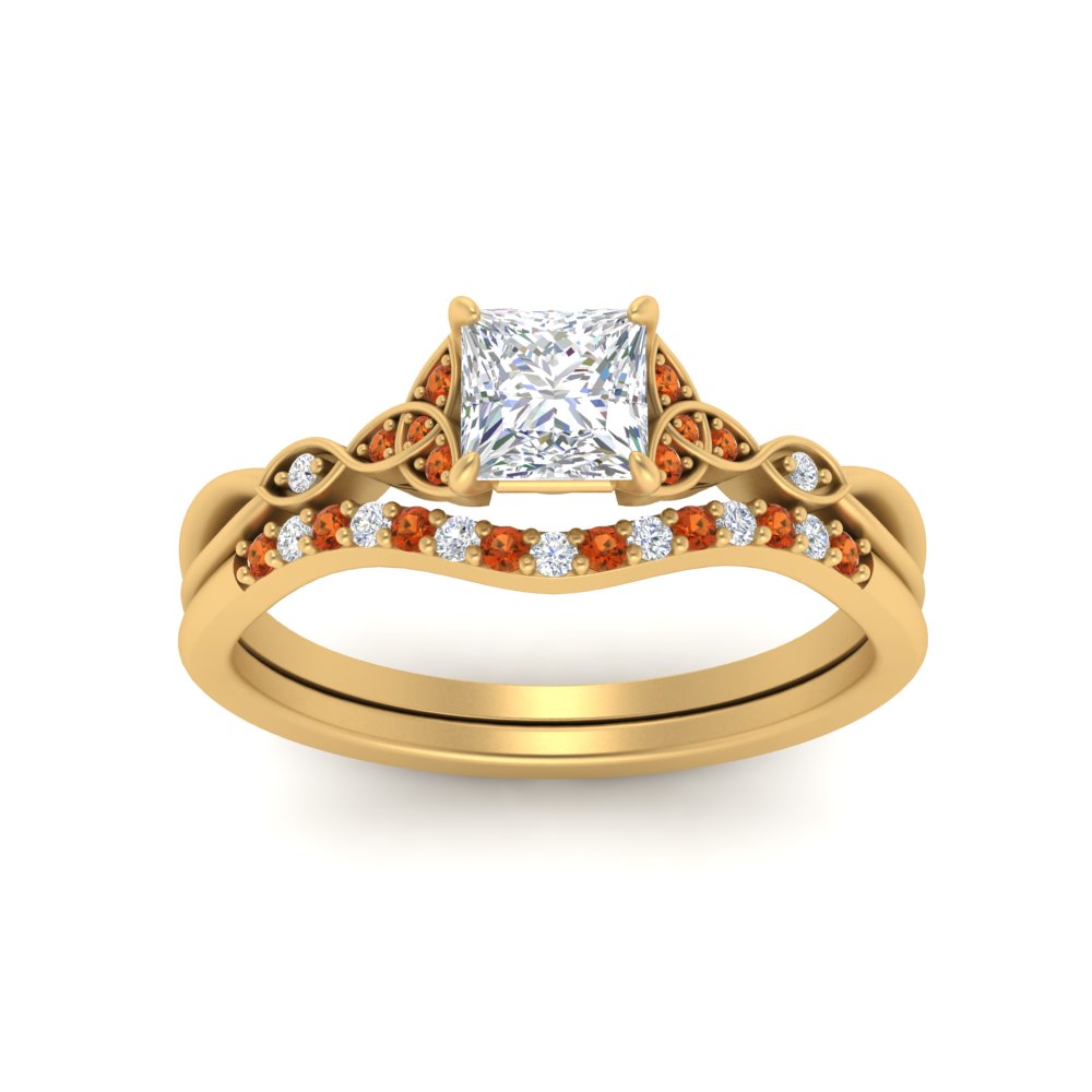 celtic-knot-split-princess-cut-orange-sapphire-engagement-ring-in-yellow-gold-FD9609PRGSAOR-NL-YG