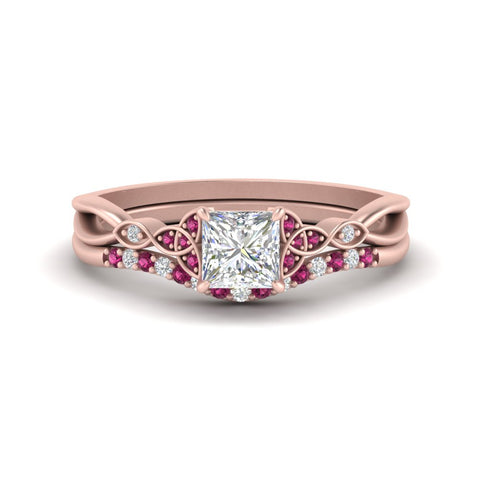 celtic-knot-split-princess-cut-pink-sapphire-engagement-ring-in-rose-gold-FD9609PRGSADRPI-NL-RG