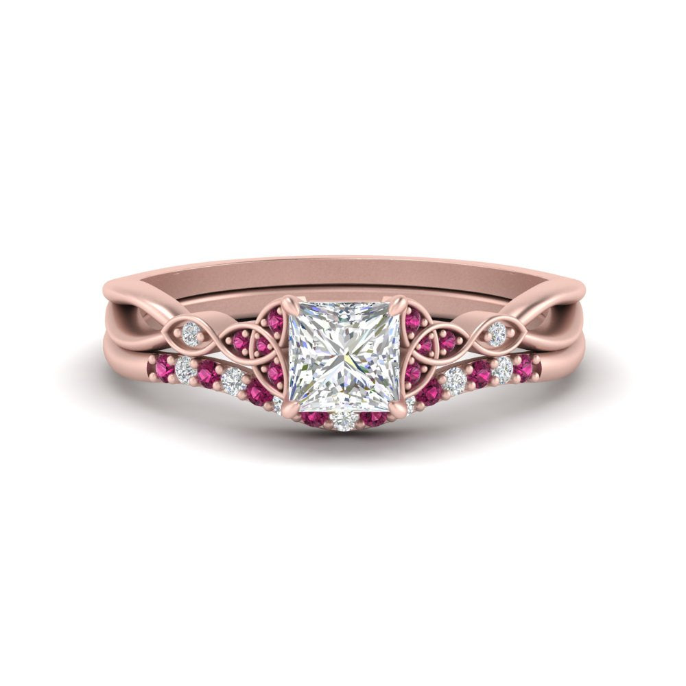celtic-knot-split-princess-cut-pink-sapphire-engagement-ring-in-rose-gold-FD9609PRGSADRPI-NL-RG