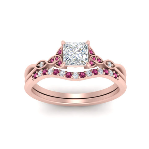 celtic-knot-split-princess-cut-pink-sapphire-engagement-ring-in-rose-gold-FD9609PRGSADRPI-NL-RG