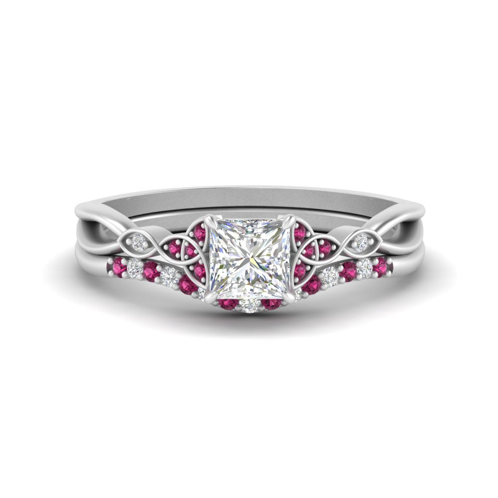 celtic-knot-split-princess-cut-pink-sapphire-engagement-ring-in-white-gold-FD9609PRGSADRPI-NL-WG