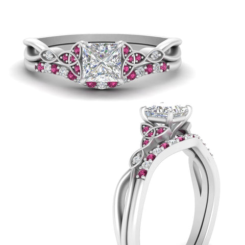 celtic-knot-split-princess-cut-pink-sapphire-engagement-ring-in-white-gold-FD9609PRGSADRPI-NL-WG