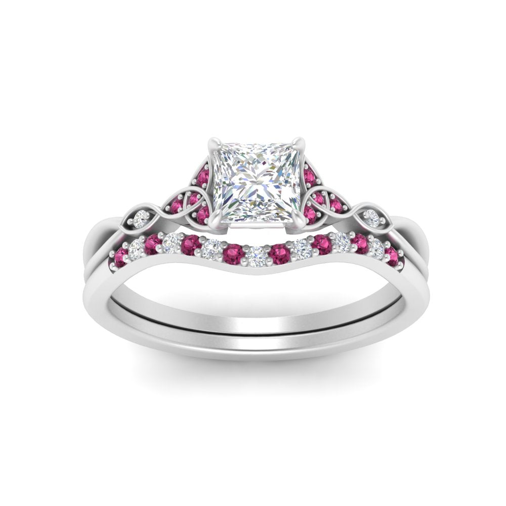 celtic-knot-split-princess-cut-pink-sapphire-engagement-ring-in-white-gold-FD9609PRGSADRPI-NL-WG