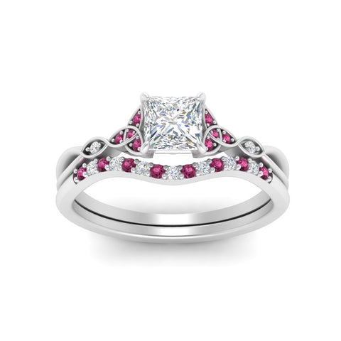 celtic-knot-split-princess-cut-pink-sapphire-engagement-ring-in-white-gold-FD9609PRGSADRPI-NL-WG