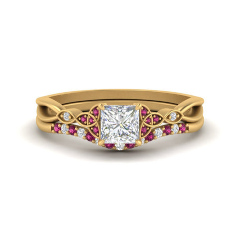 celtic-knot-split-princess-cut-pink-sapphire-engagement-ring-in-yellow-gold-FD9609PRGSADRPI-NL-YG