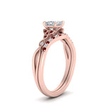 Load image into Gallery viewer, celtic-knot-split-princess-cut-ruby-engagement-ring-in-rose-gold-FD9609PRGRUDR-NL-RG
