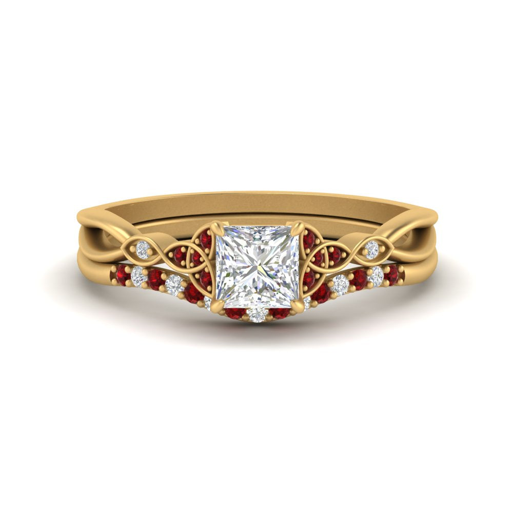 celtic-knot-split-princess-cut-ruby-engagement-ring-in-yellow-gold-FD9609PRGRUDR-NL-YG