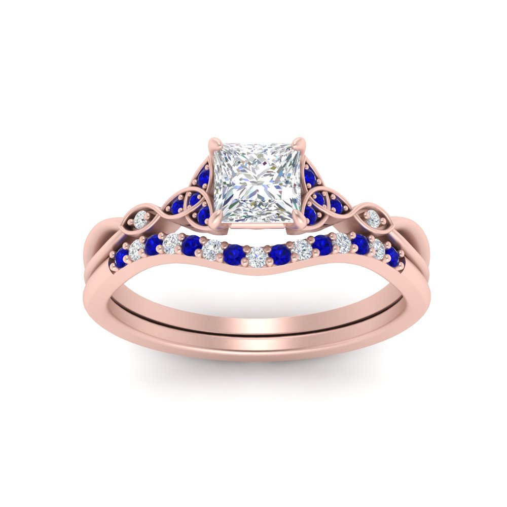 celtic-knot-split-princess-cut-sapphire-engagement-ring-in-rose-gold-FD9609PRGSABL-NL-RG