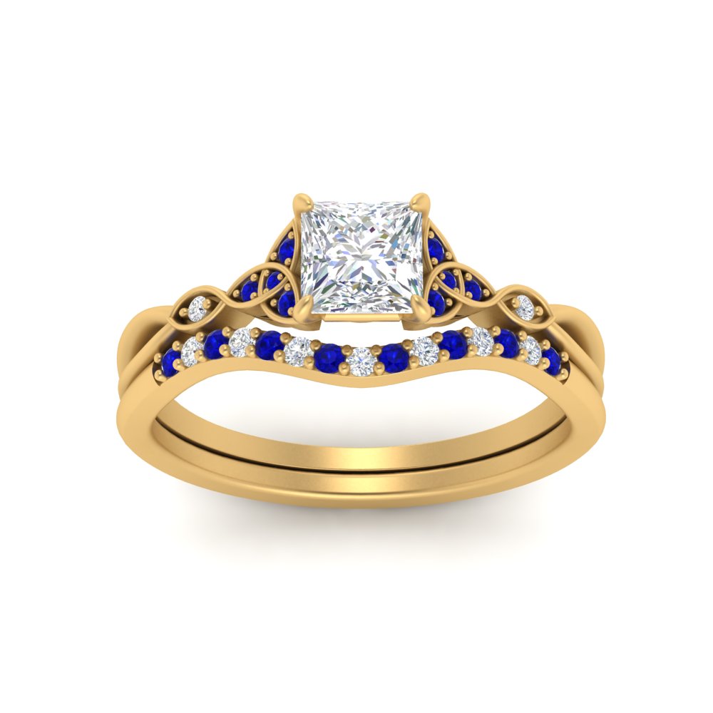 celtic-knot-split-princess-cut-sapphire-engagement-ring-in-yellow-gold-FD9609PRGSABL-NL-YG