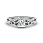 Load image into Gallery viewer, celtic-knot-split-radiant-cut-black-diamond-engagement-ring-in-white-gold-FD9609RAGBLACK-NL-WG
