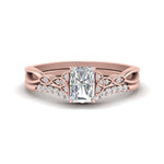 Load image into Gallery viewer, celtic-knot-split-radiant-cut-diamond-engagement-ring-in-rose-gold-FD9609RA-NL-RG

