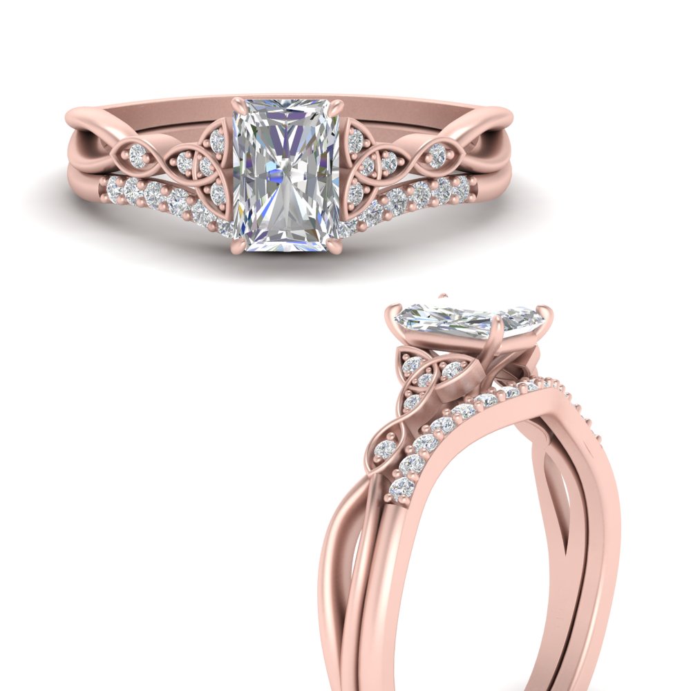 celtic-knot-split-radiant-cut-diamond-engagement-ring-in-rose-gold-FD9609RA-NL-RG
