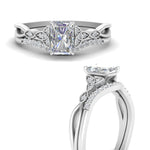 Load image into Gallery viewer, celtic-knot-split-radiant-cut-diamond-engagement-ring-in-white-gold-FD9609RA-NL-WG
