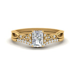 Load image into Gallery viewer, celtic-knot-split-radiant-cut-diamond-engagement-ring-in-yellow-gold-FD9609RA-NL-YG
