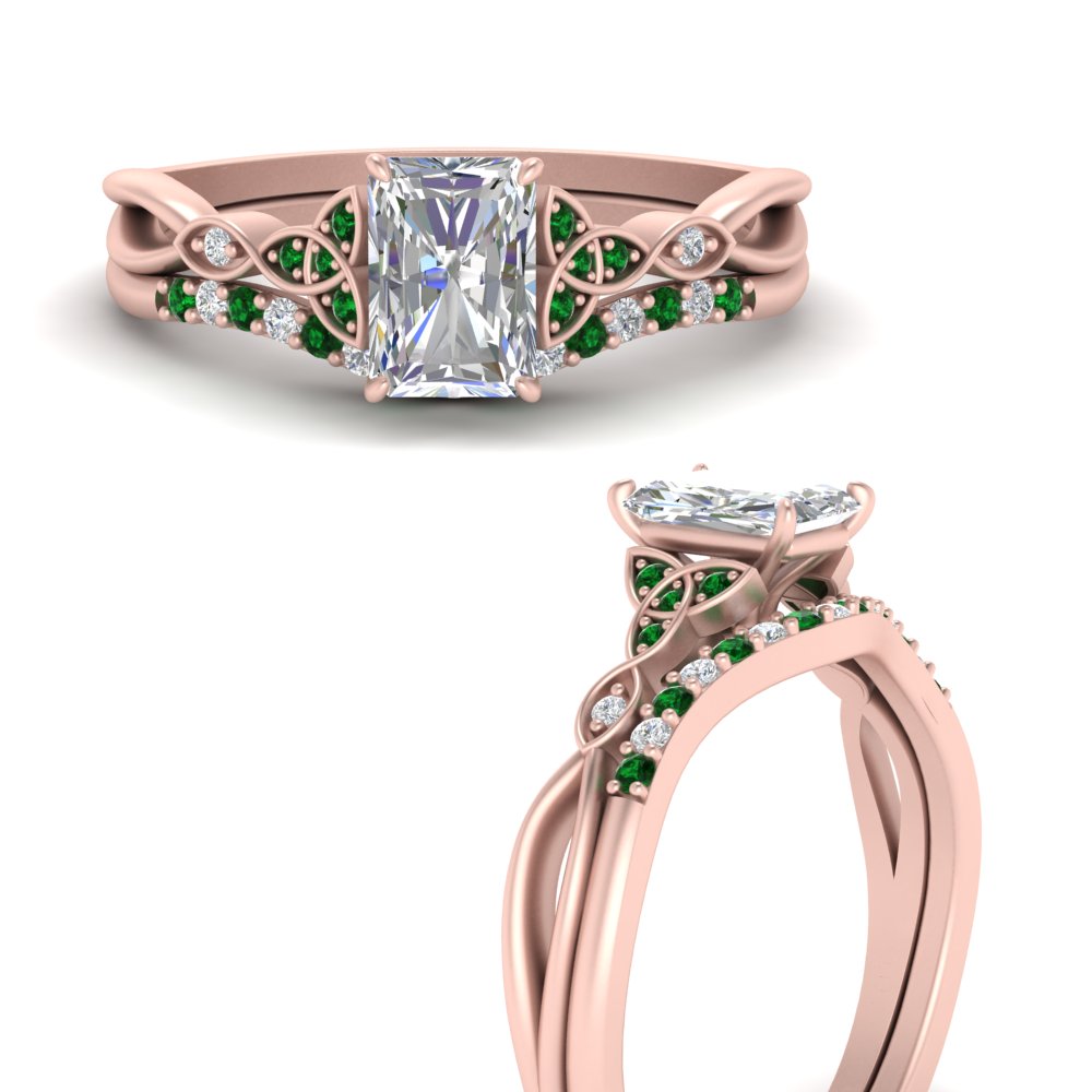 celtic-knot-split-radiant-cut-emerald-engagement-ring-in-rose-gold-FD9609RAGEMGR-NL-RG