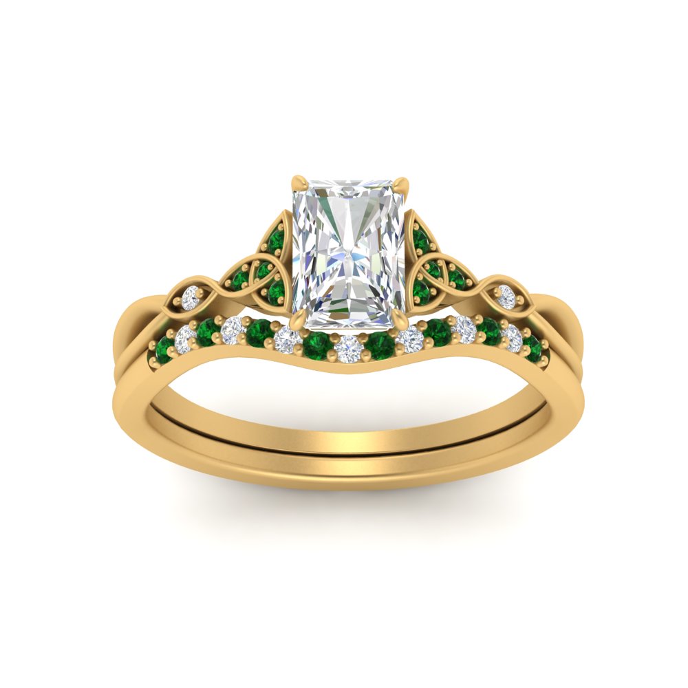 celtic-knot-split-radiant-cut-emerald-engagement-ring-in-yellow-gold-FD9609RAGEMGR-NL-YG